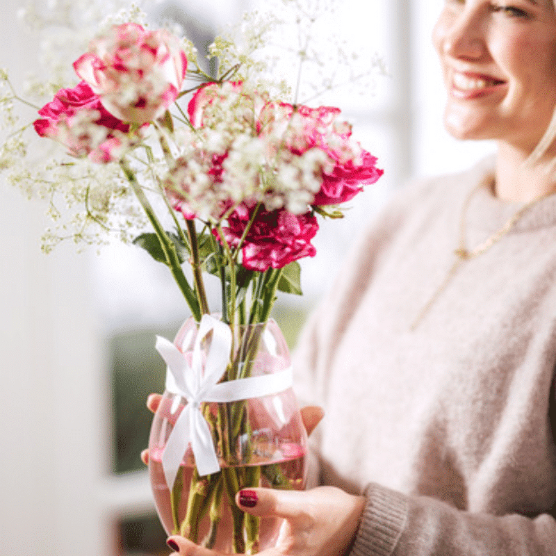 Rose Garden Ho Vase, rose 20CM