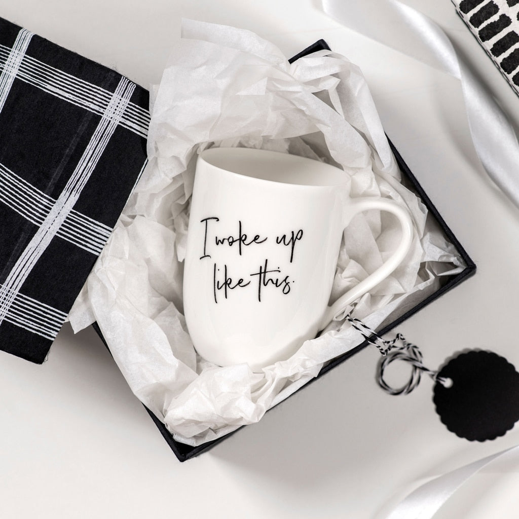 Statement Mug wok up like this