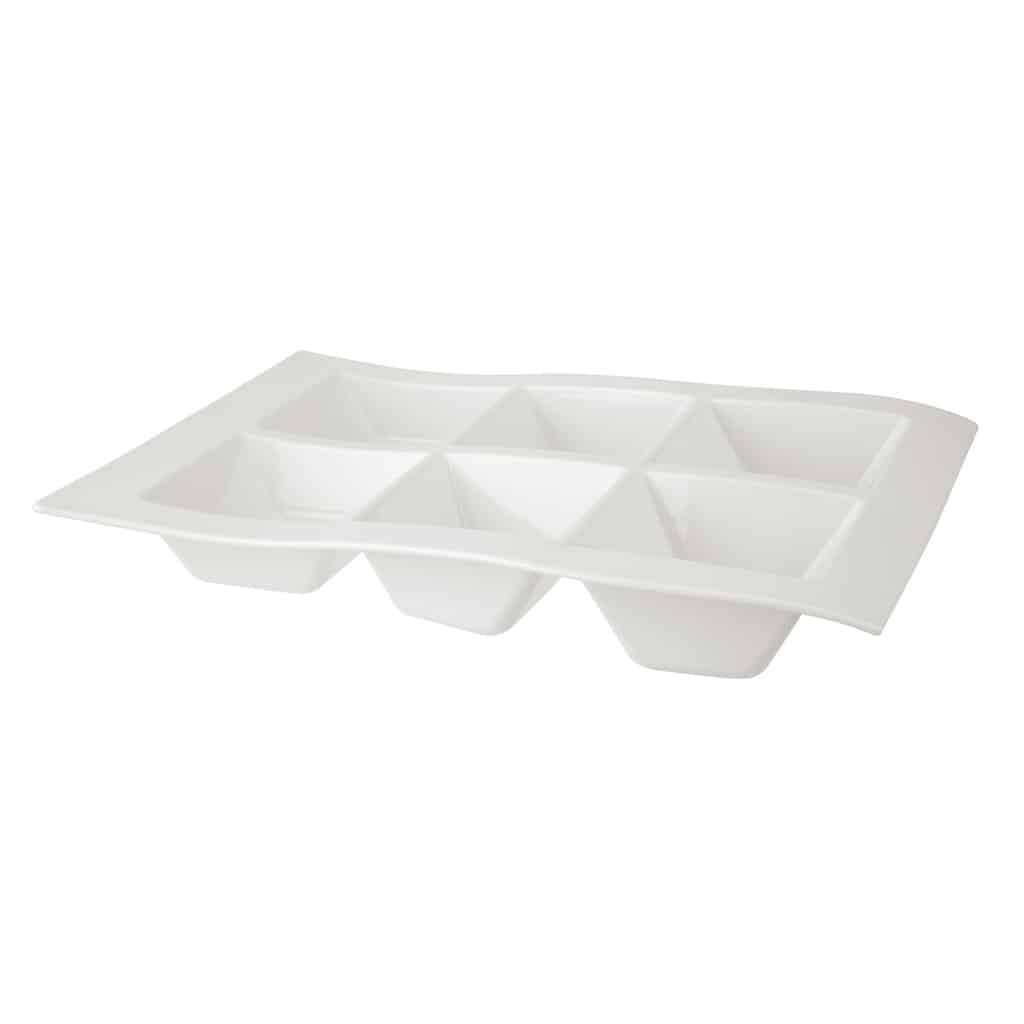 platter 6 compart 41X30cm