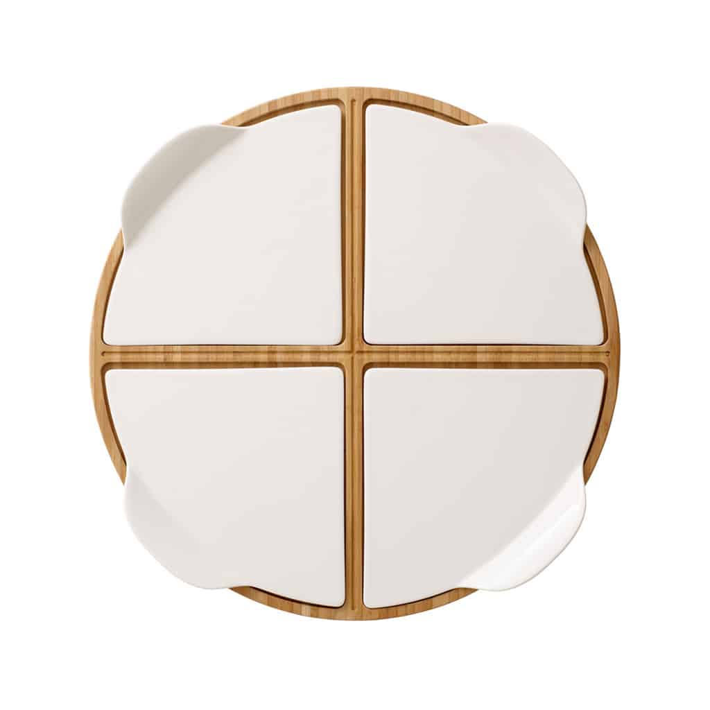 Pizza set 5pc Round part plat