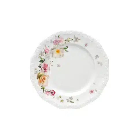 Pink Rose Plate 21 cm