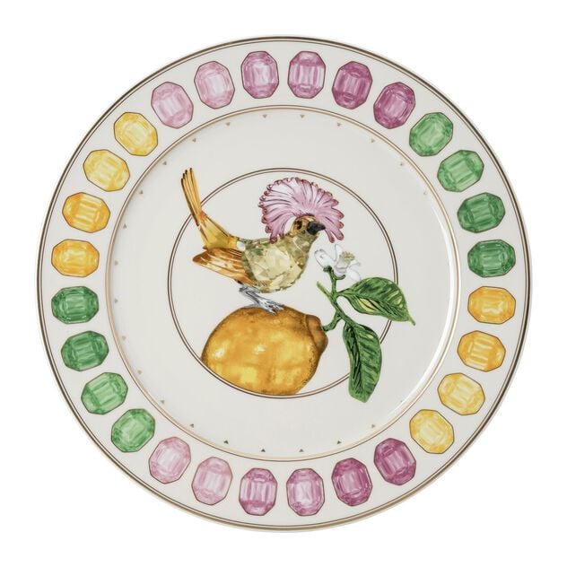 Swarovski x Rosenthal IDYLLIA Flycatcher Service Plate 33 cm