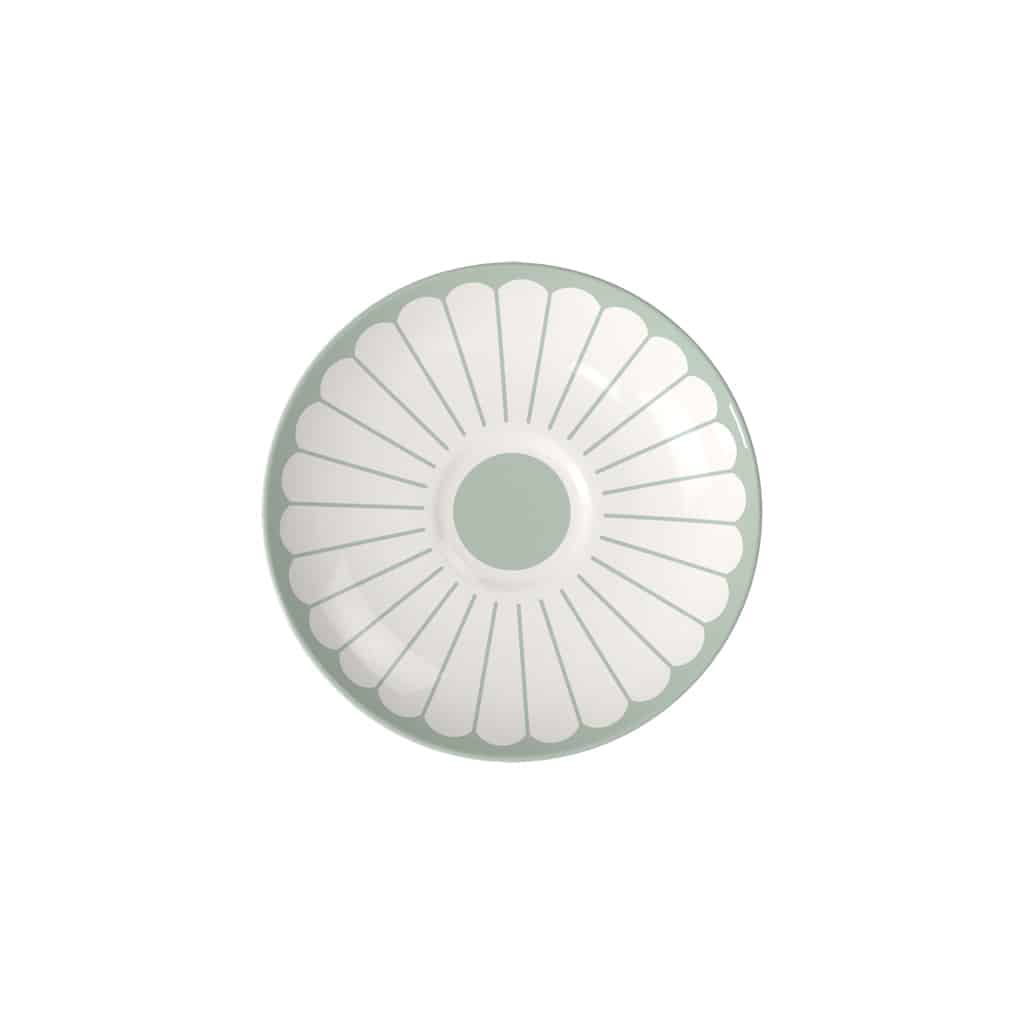 Fleur Vert Espresso Cup Saucer