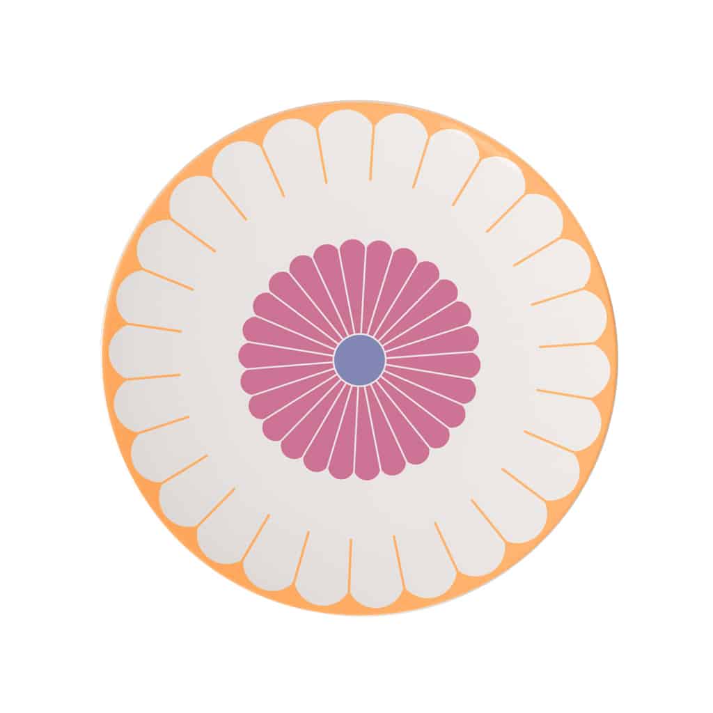 Fleur couleur serving plate