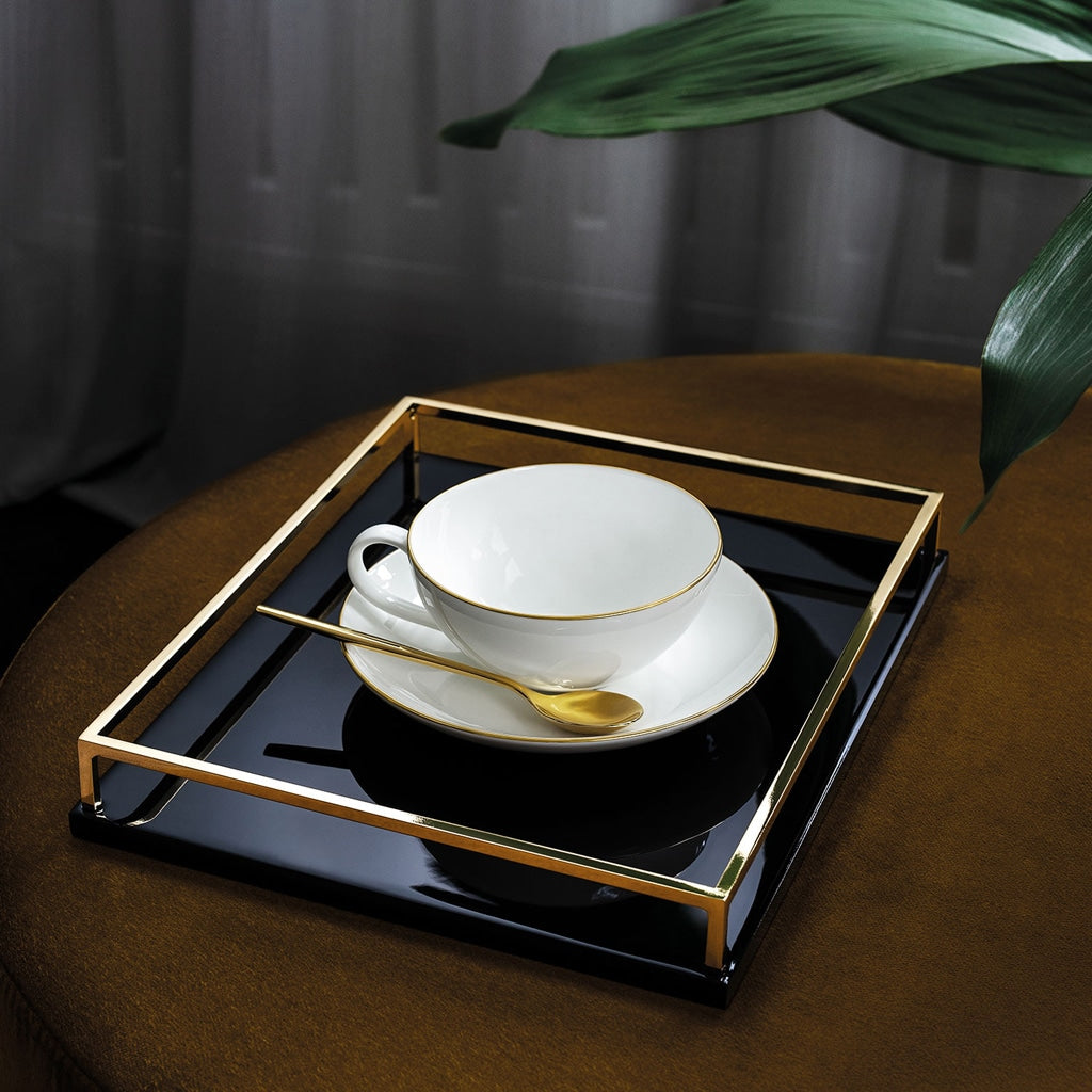 Villeroy & Boch Anmut Gold White Tea Cup 140ml