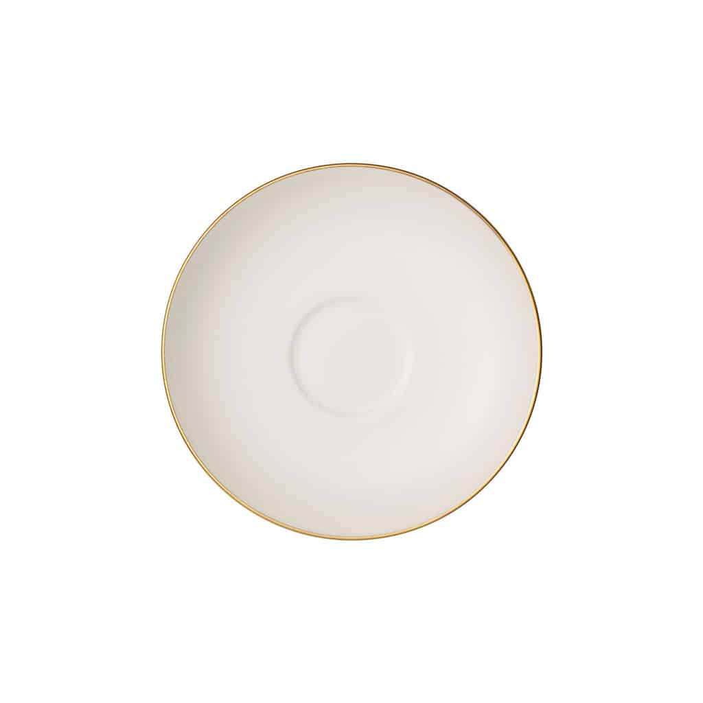 Villeroy & Boch Anmut White Espresso Cup Saucer – 12 cm round bone porcelain