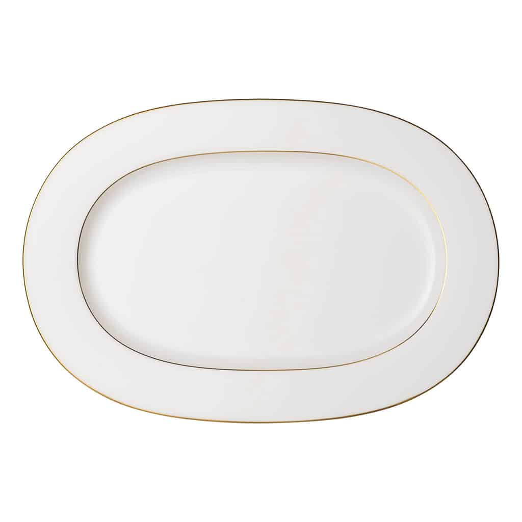 Luxury Anmut Oval Serving Platter in White by Villeroy & Boch â€“ 41.3 x 28.5 cm