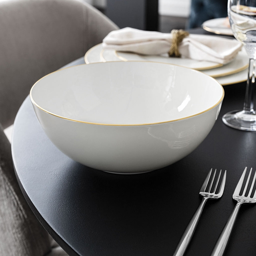 Villeroy & Boch Anmut Gold White Salad Bowl 1.5 L