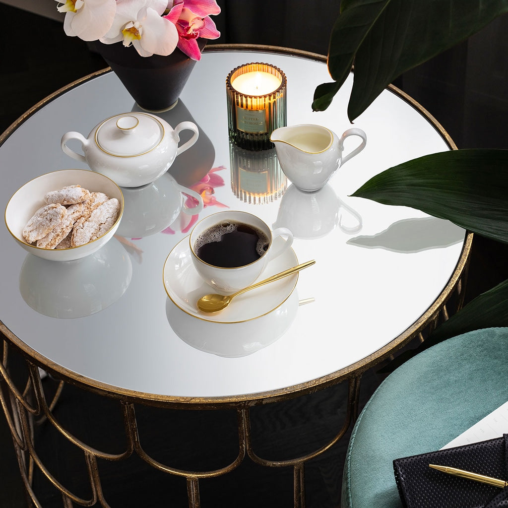 Villeroy & Boch Anmut Gold Coffee Cup White 150 ml