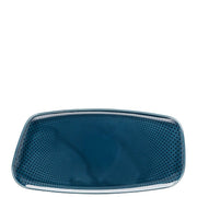 Rosenthal Junto Ocean Blue luxury platter 30 x 15 cm porcelain rectangular