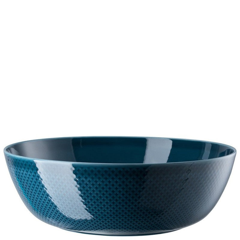 Rosenthal Junto Ocean Blue Bowl 33 cm round porcelain 5.5L luxury serving bowl
