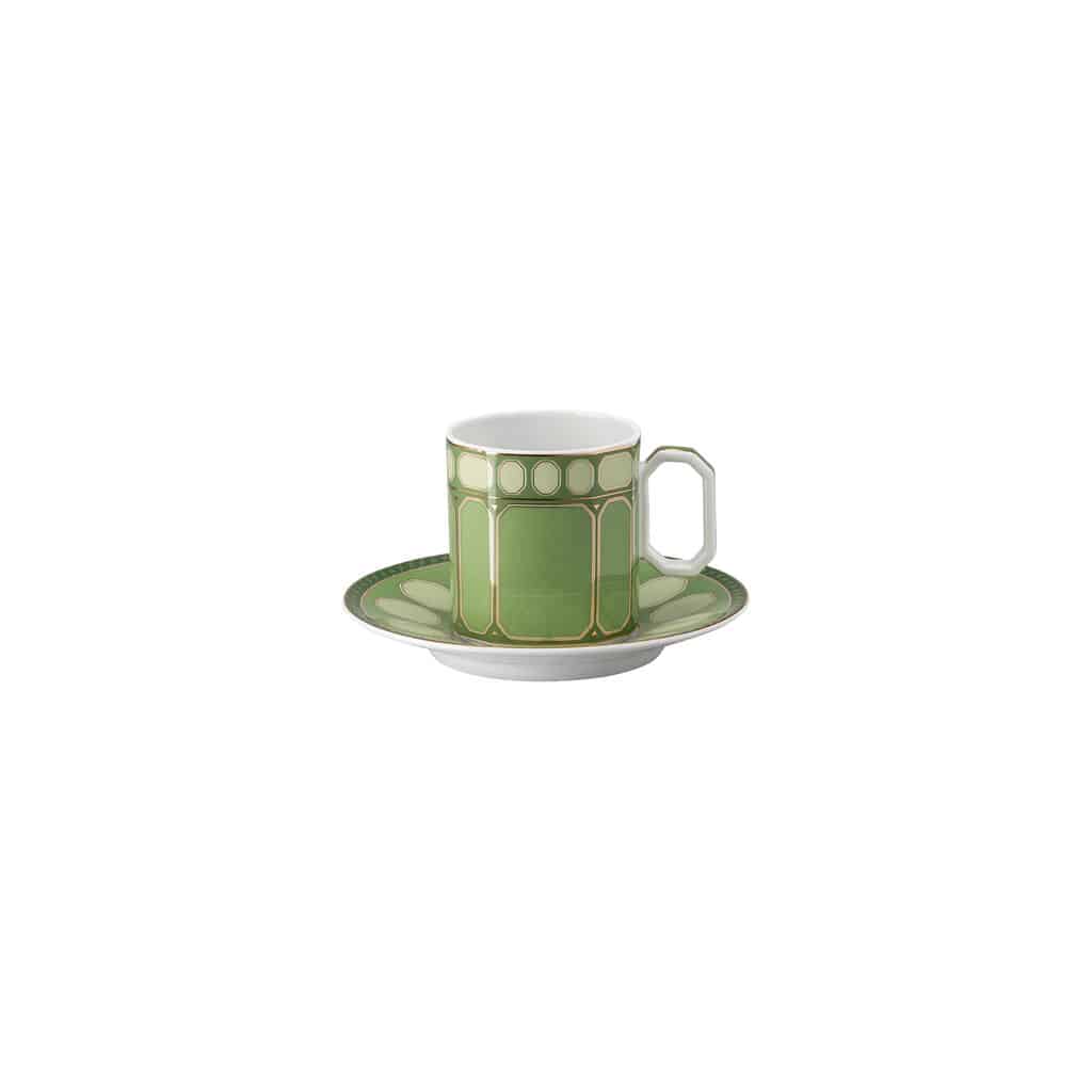 Fern Green Cup/Saucer 4 tall