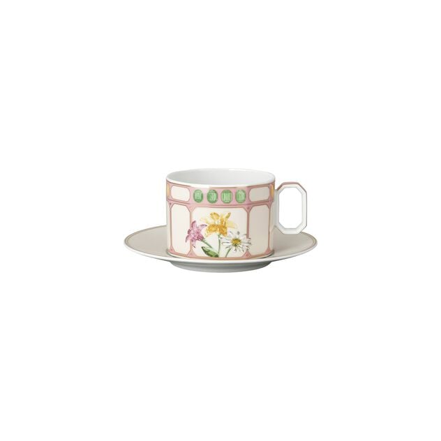 Swarovski x Rosenthal IDYLLIA Marshmallow Combi Cup and Saucer