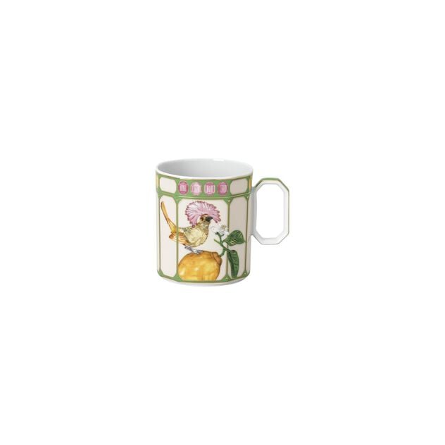 Swarovski x Rosenthal IDYLLIA Flycatcher Green Mug with Handle