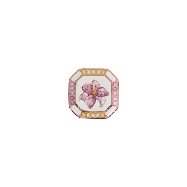 Swarovski x Rosenthal IDYLLIA Pink Lily Dish 11 x 11 cm