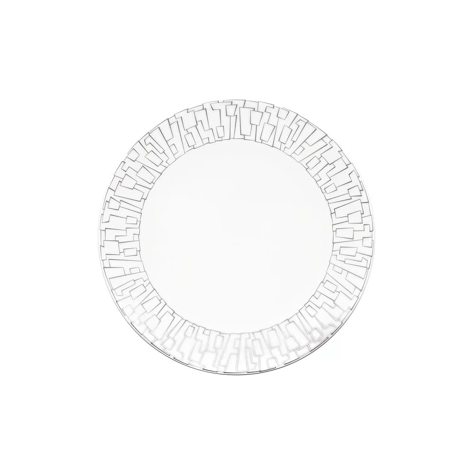 Rosenthal TAC Gropius Skin Platinum Porcelain Breakfast Plate 22cm