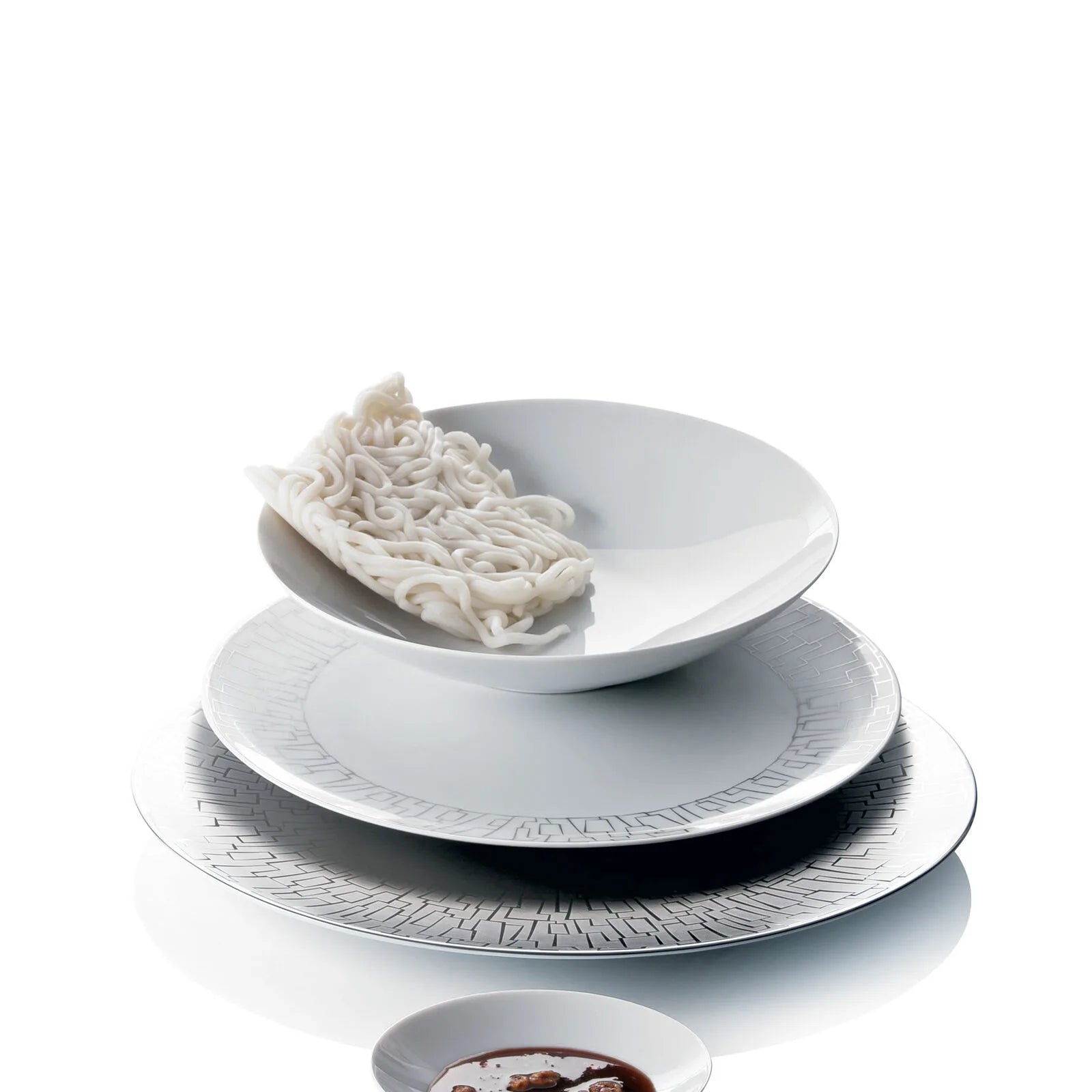 Rosenthal TAC Gropius Skin Platinum Breakfast Plate 22 cm