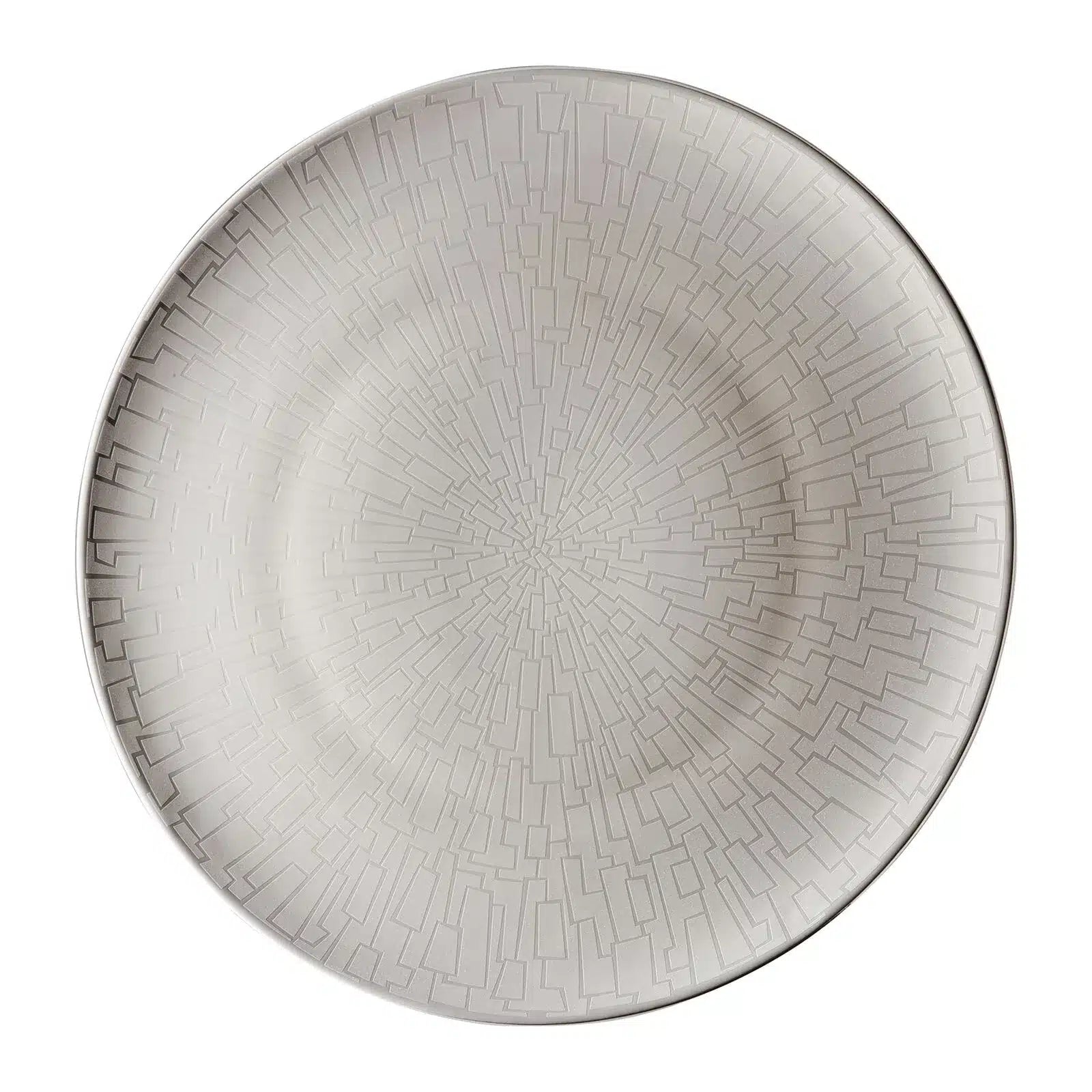 Rosenthal TAC Gropius Skin Platinum Porcelain Service Plate Showplate 33cm