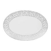 Rosenthal TAC Gropius Skin Platinum Porcelain Oval Serving Platter 38cm