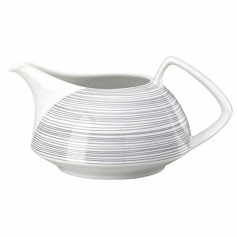 Rosenthal TAC Stripes 2.0 luxury porcelain creamer 0.25 L dark grey