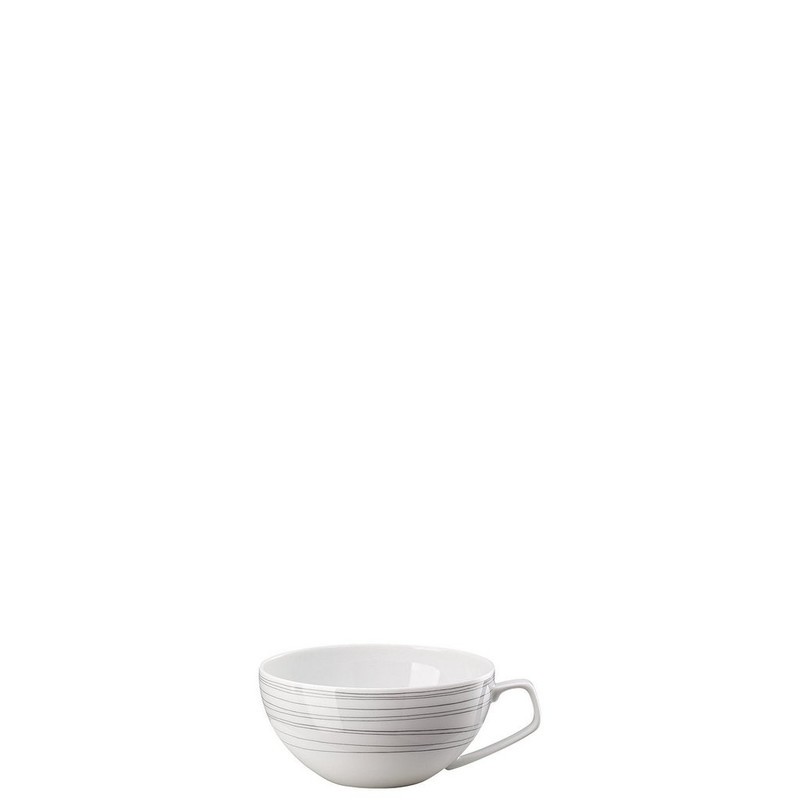 Rosenthal TAC Stripes 2.0 luxury porcelain tea cup 0.24 L dark grey