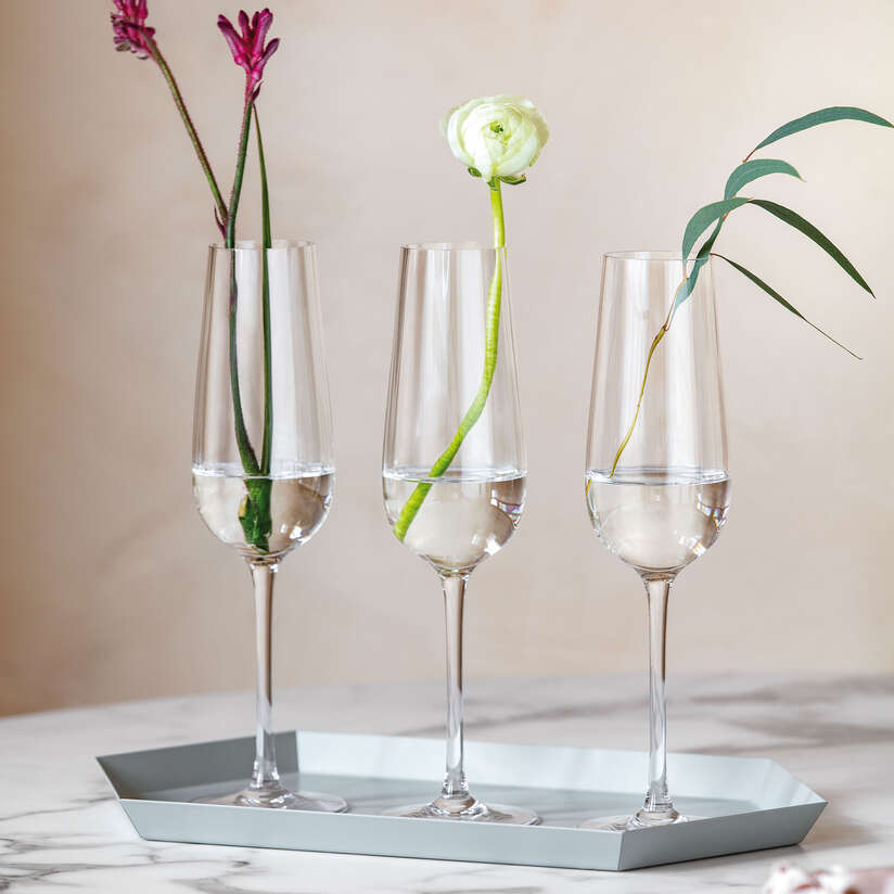 Villeroy &â€¯Boch Rose Garden Champagne Glass Set 4 pcs 120 ml