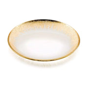IVV Orizzonte Plate 22cm â€“ Clear Pressed Glass Plate with Gold Rim