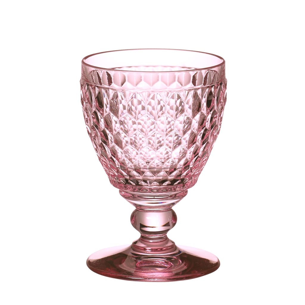 Red wine goblet rose