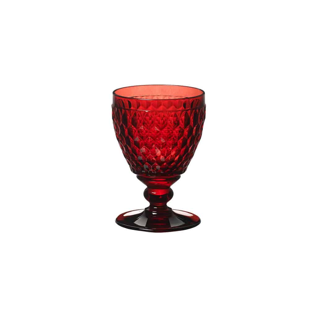 White wine goblet red