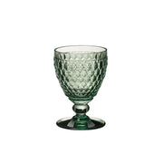 White wine goblet green