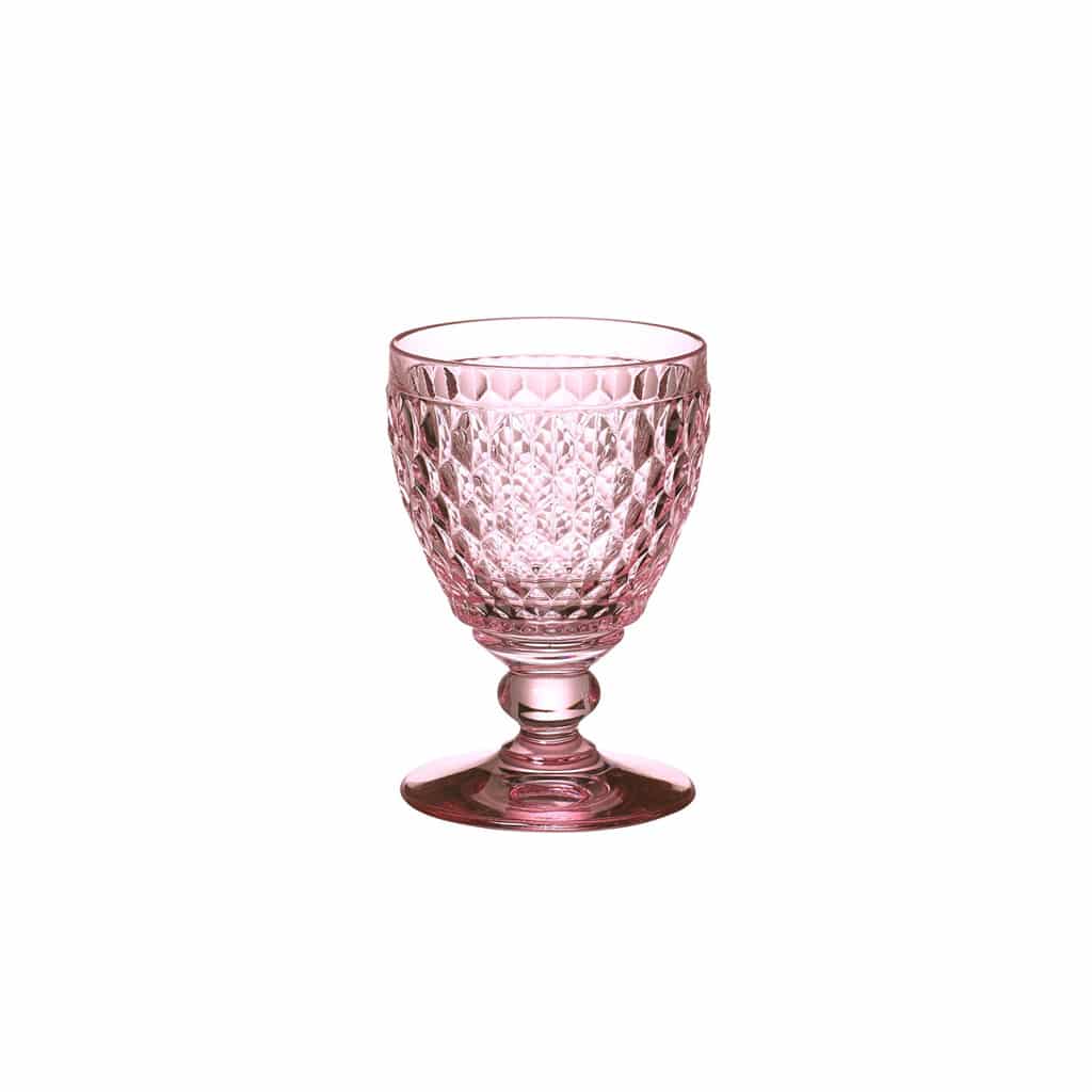 White wine goblet rose