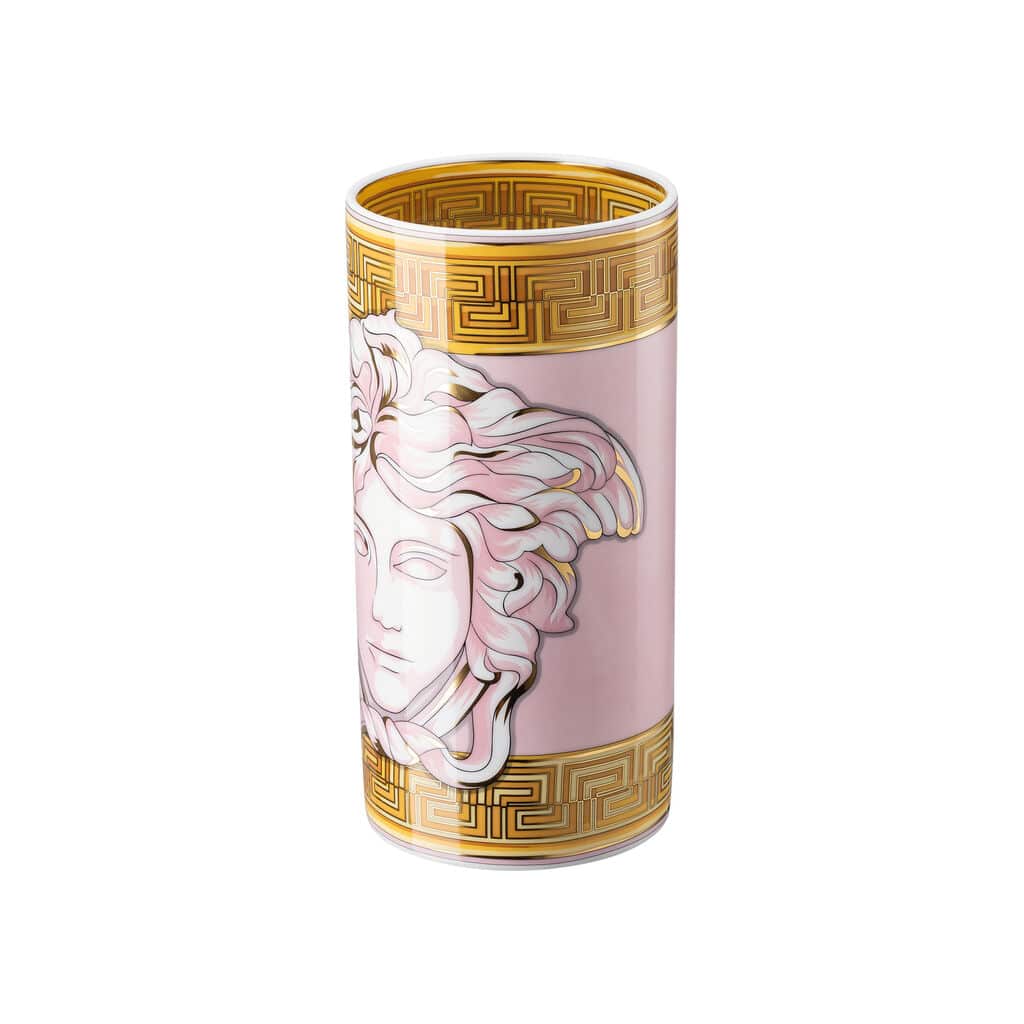 Versace Medusa Amplified Pink Coin Vase 24 cm