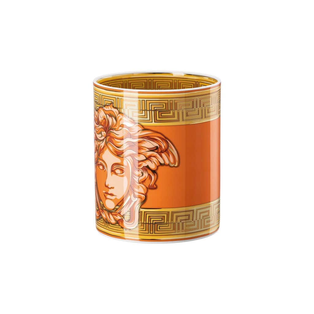 Versace Medusa Amplified Orange Coin Vase 18 cm