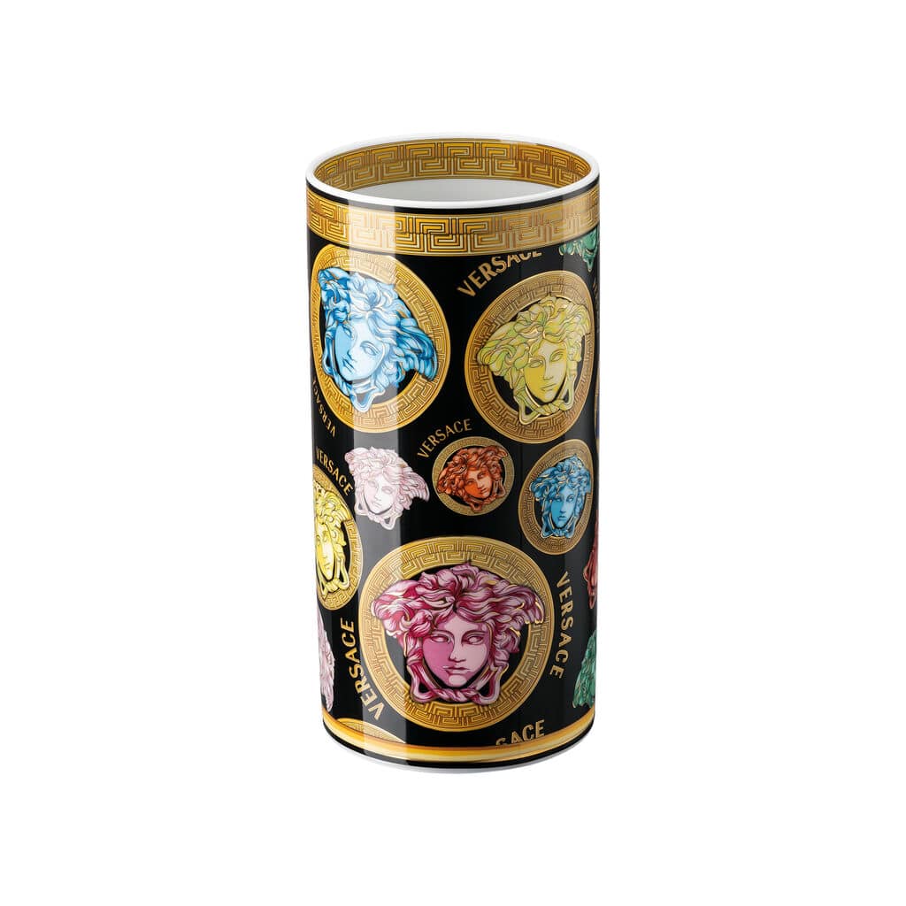 Versace Medusa Amplified Vase â€“ 24 cm Multicolour Luxury Porcelain