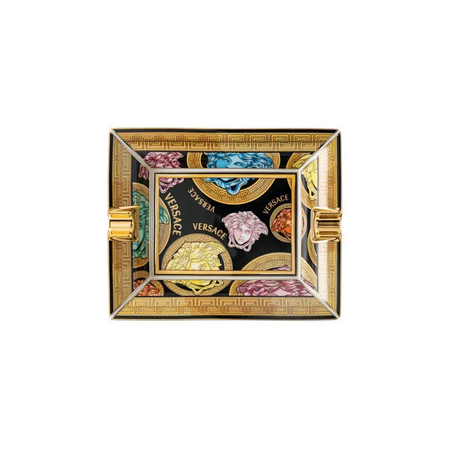 Versace Medusa Amplified Ashtray â€“ 16 cm Multicolour Luxury Porcelain