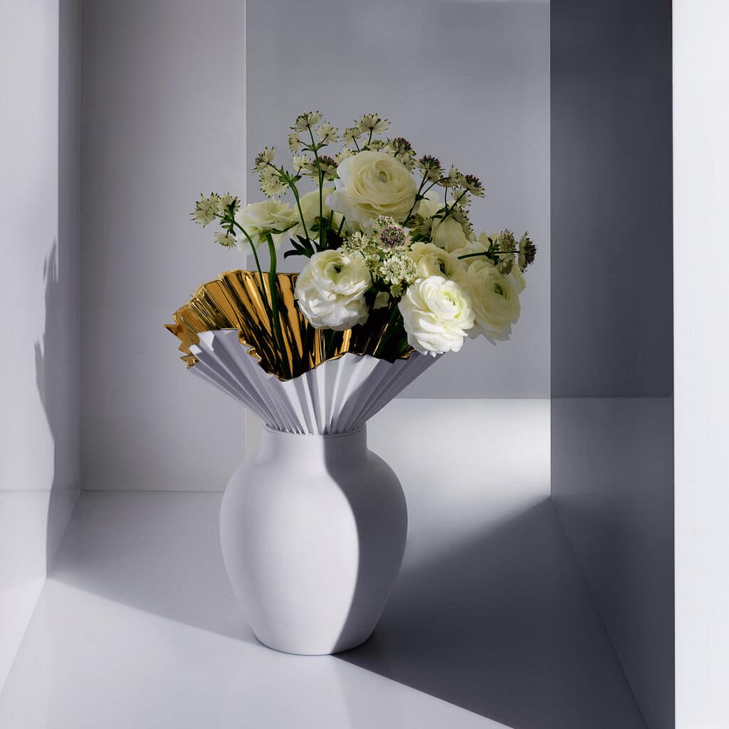 Rosenthal Falda Titanized Gold Porcelain Vase 27 cm