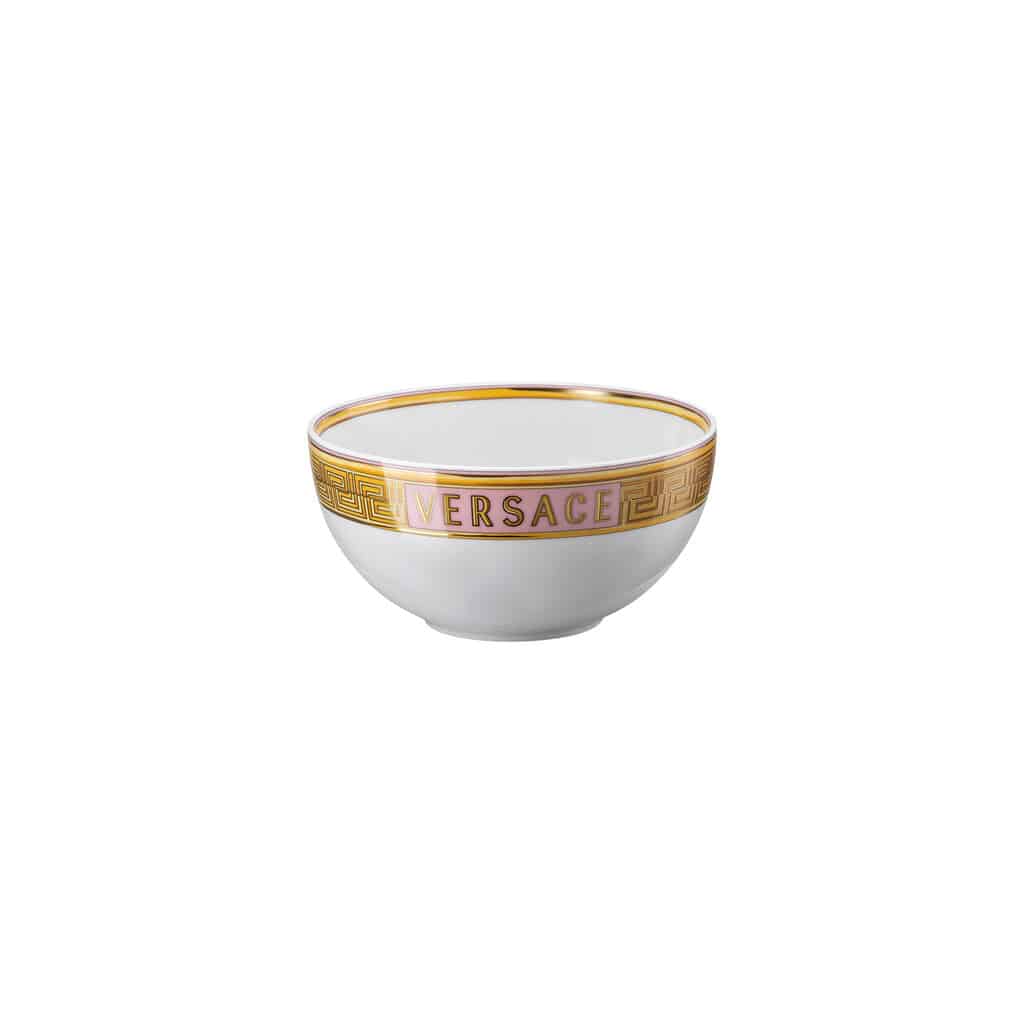 Luxury Versace Medusa Amplified Pink Coin Soup Bowl 15 cm â€“ Designer Porcelain Tableware
