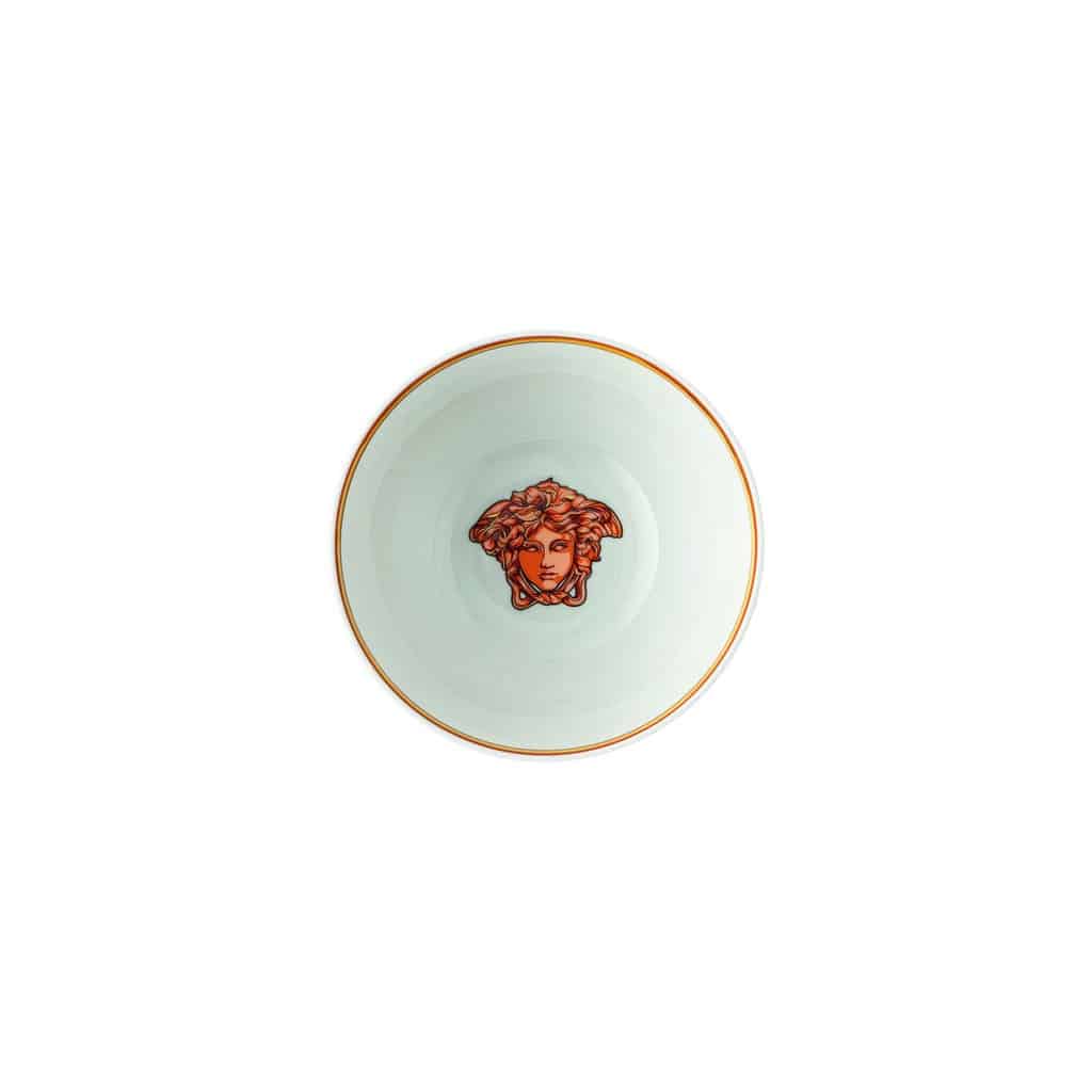Versace Medusa Amplified Orange Coin Soup Bowl 6 inch, 28 oz