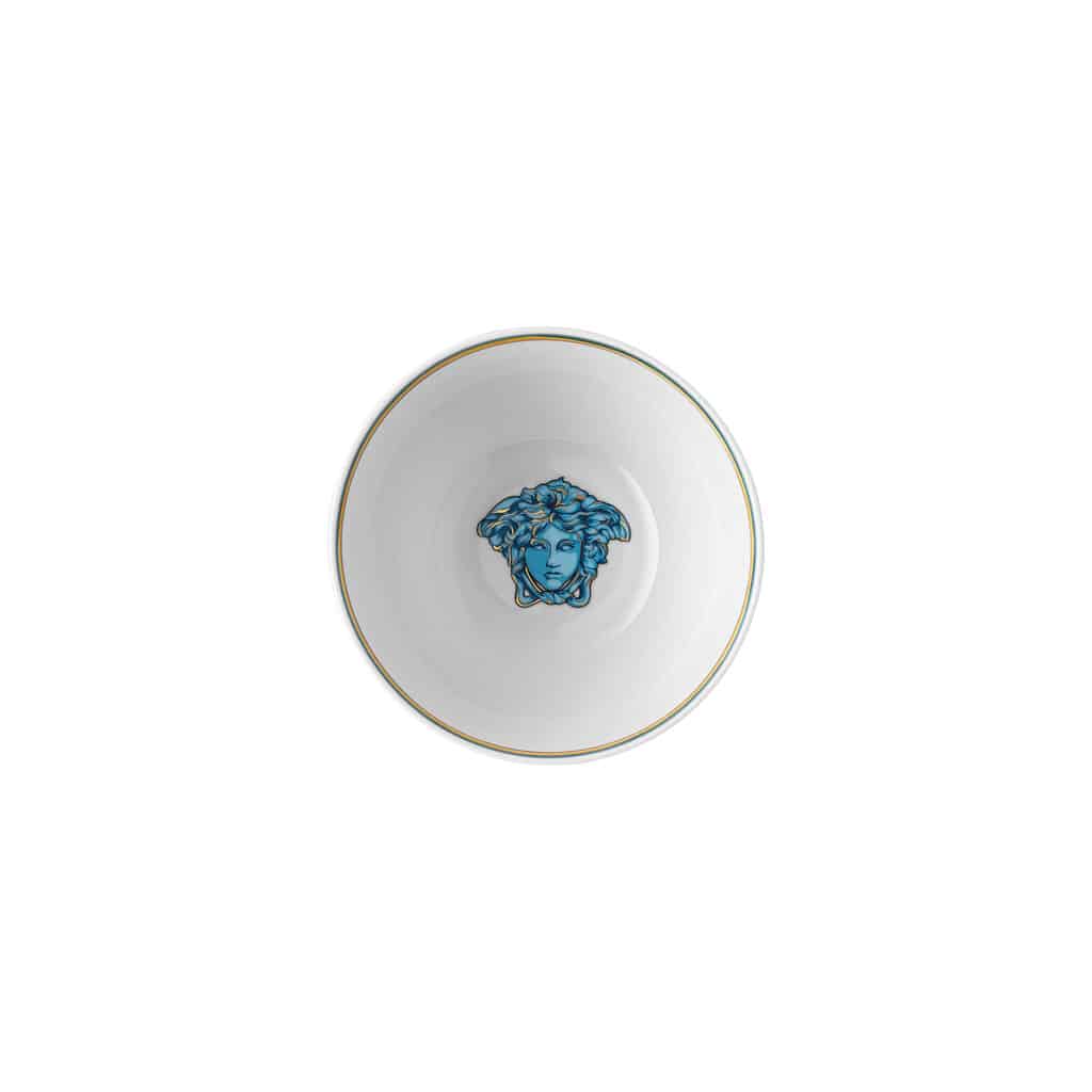 Versace Medusa Amplified Blue Coin Soup Bowl 15.5 cm