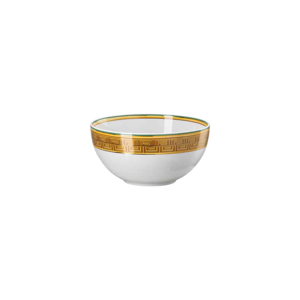 Versace Medusa Amplified Green Coin Soup Bowl 15.5 cm