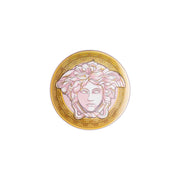 Versace Medusa Amplified Pink Coin Plate 17 cm â€“ Luxury Porcelain Bread Plate