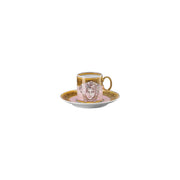 Versace Medusa Amplified Pink Coin Espresso Cup & Saucer â€“ Luxury Porcelain Set