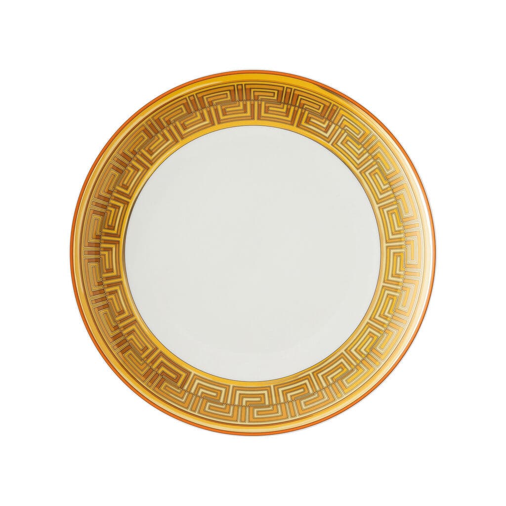 Versace Medusa Amplified Orange Coin 11-Inch Dinner Plate â€“ Luxury Porcelain