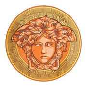 Versace Medusa Amplified Orange Coin Service Plate â€“ 13 Inch Luxury Porcelain