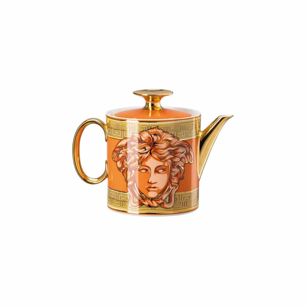 Versace Medusa Amplified Orange Coin Teapot 0.9L