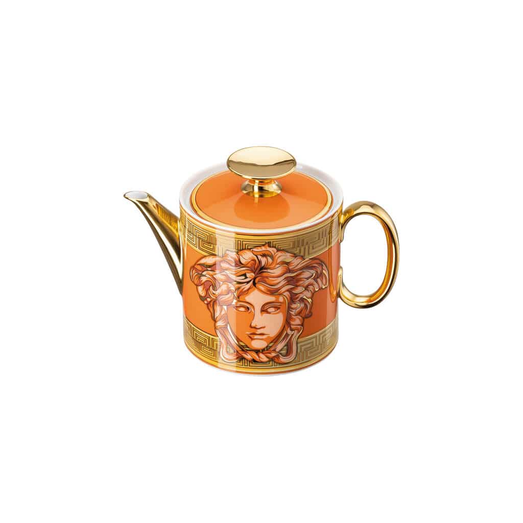 Versace Medusa Amplified Orange Coin Teapot 0.9L