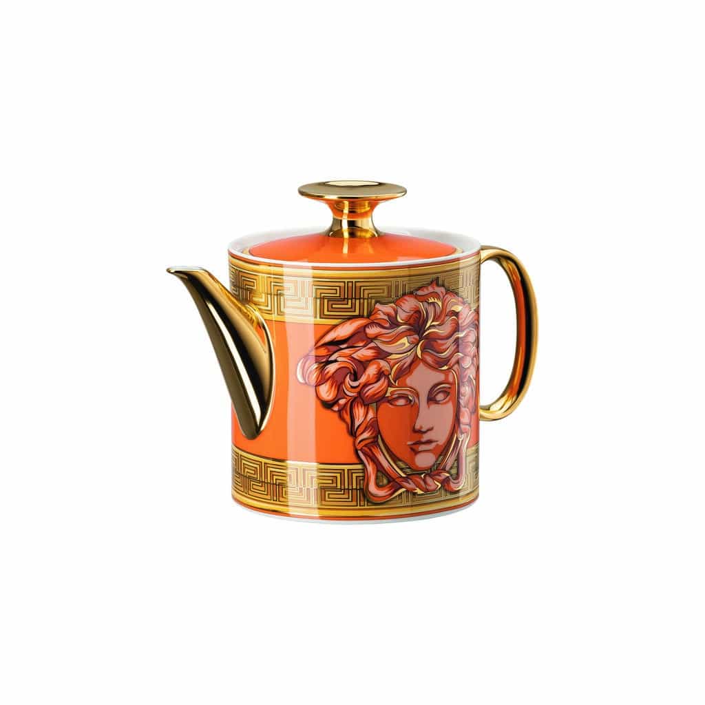 Versace Medusa Amplified Orange Coin Teapot 0.9L
