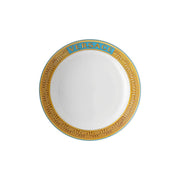 Luxury Versace Medusa Amplified Blue Coin Deep Plate 22 cm â€“ Blue Porcelain Soup Plate
