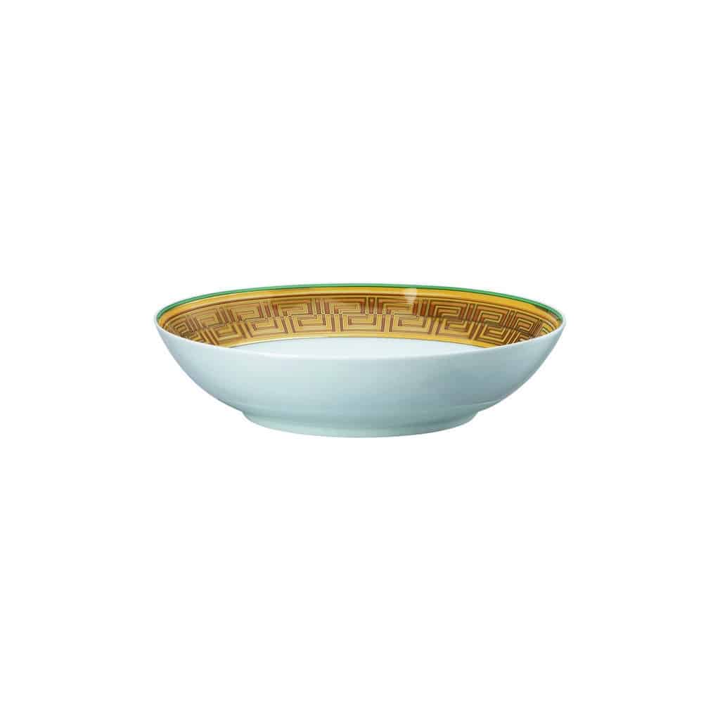 Versace Medusa Amplified Green Coin Deep Plate â€“ 22 cm