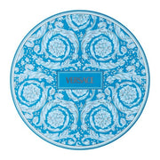 Versace Barocco Teal Service Plate 33cm â€“ Round Luxury Porcelain Showplate